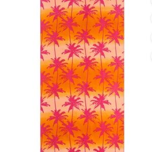 Pink and Orange Palm Tree Beach Towel Size 60” x 30”